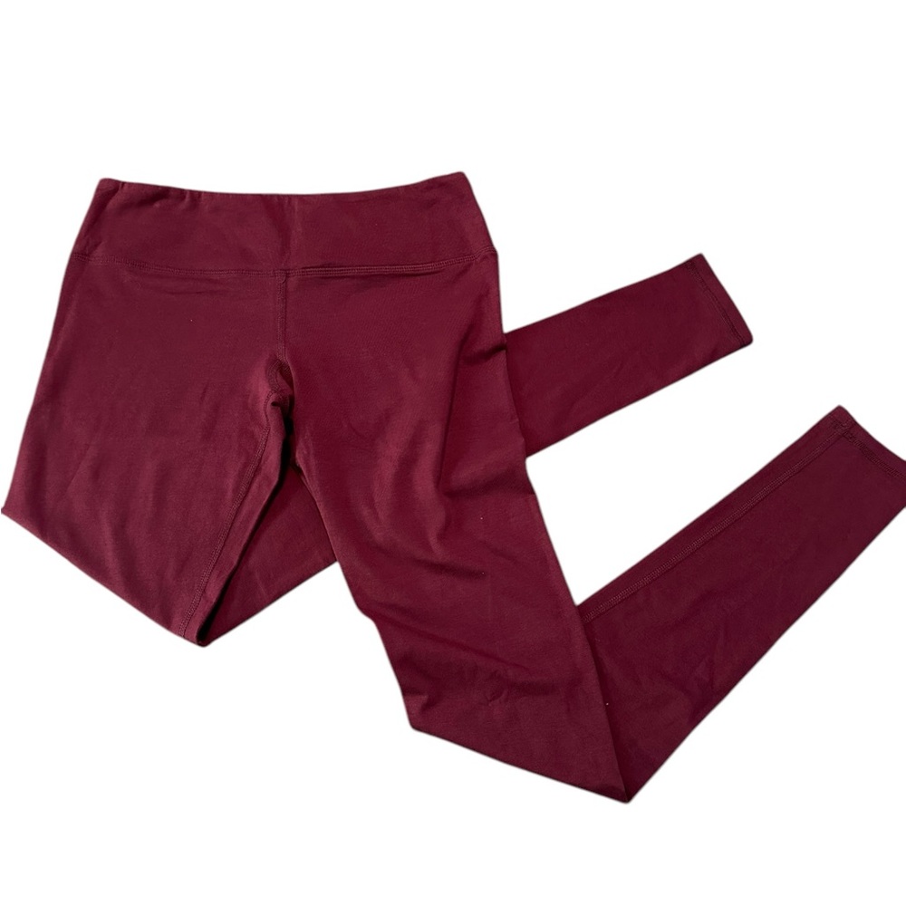 Lululemon maroon low rise long athletic workout leggings - Picture 4 of 6